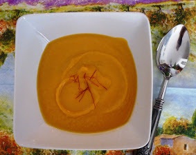 kókusztejes-chilis édesburgonya leves
